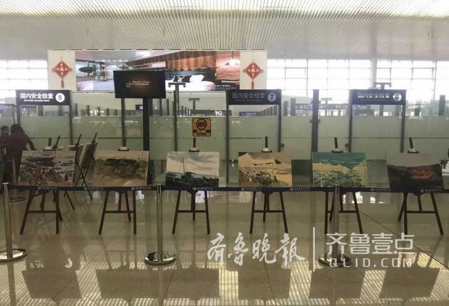 圍觀|清華美院藝術家長島寫生作品在煙臺展出