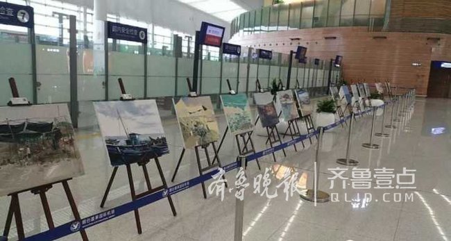 圍觀|清華美院藝術家長島寫生作品在煙臺展出